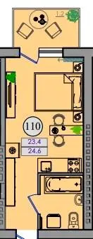 ЖК Smart House — 24.6 м²
