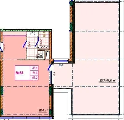 Апарт-комплекс Crystal Hills — 65.2 м²