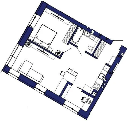 ЖК Хвоя — 62.2 м²