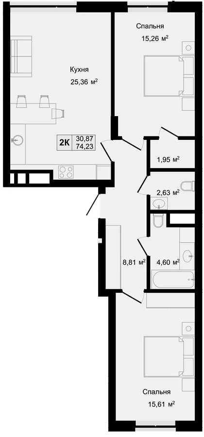 HILLTOP — 74.2 м²