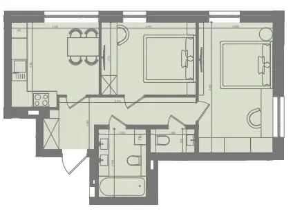 ЖК D25 — 47.9 м²