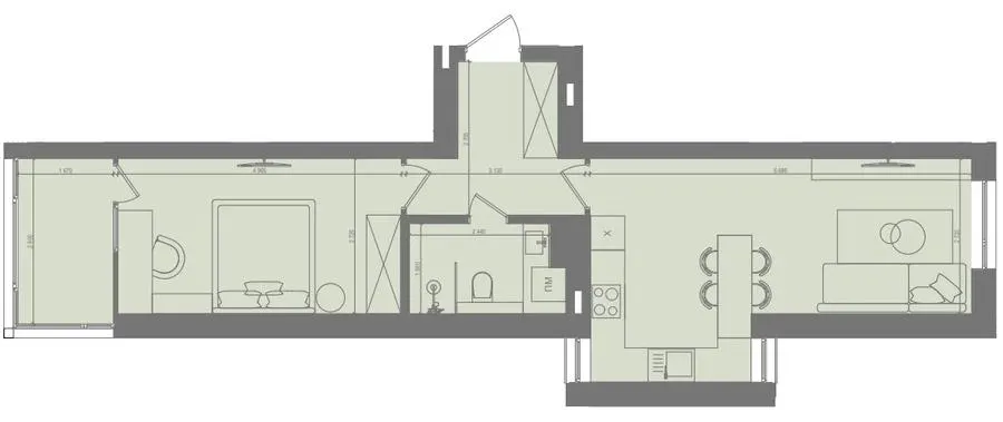 ЖК D25 — 47.7 м²