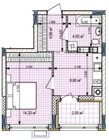 ЖК Estet Hill — 34.5 м²