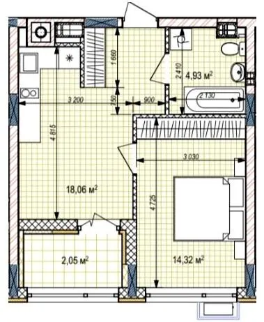 ЖК Estet Hill — 39.4 м²