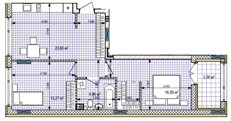 ЖК Estet Hill — 61.1 м²