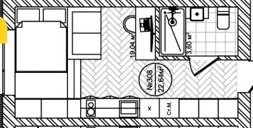 Прибутковий будинок V2 — 22.6 м²