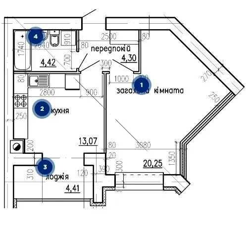 вул. Володимира Великого — 46.5 м²