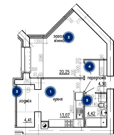 вул. Володимира Великого — 46.5 м²