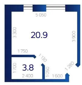 ЖК Riviera — 24.7 м²