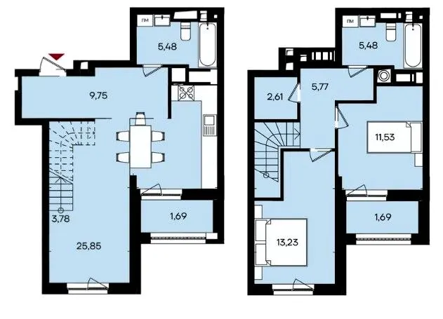 ЖК Ривер Сити — 86.9 м²