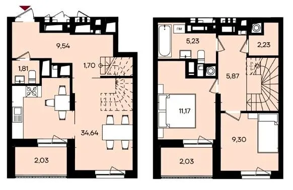 ЖК Ривер Сити — 85.6 м²