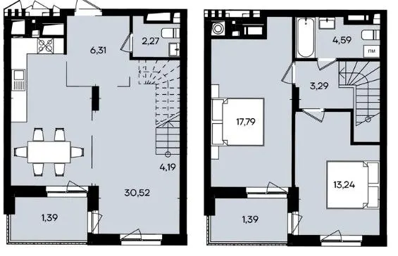 ЖК Ривер Сити — 85 м²