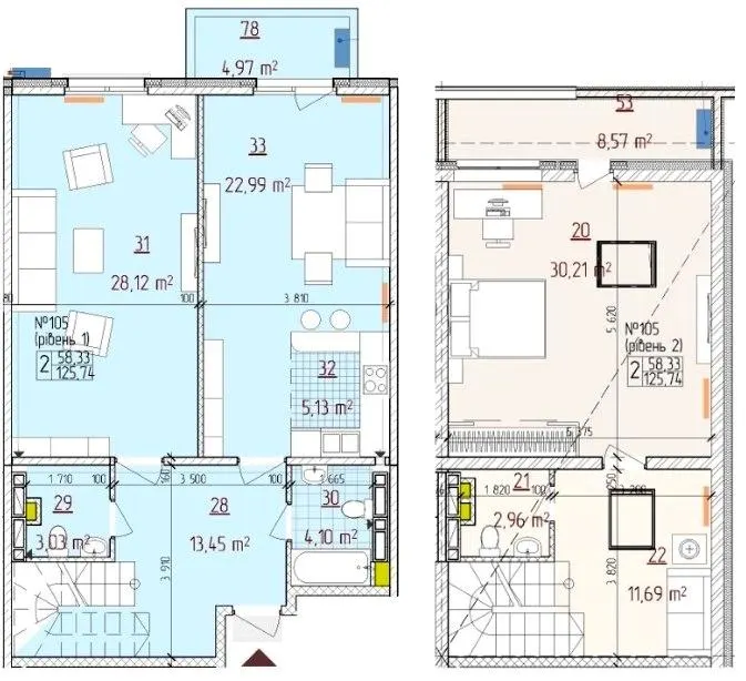 ЖК Нова Англія — 125.7 м²