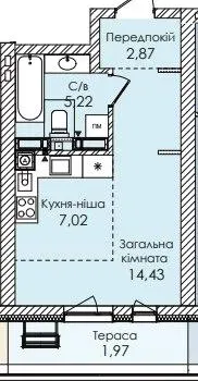 ЖК Atmosfera Premium — 31.5 м²