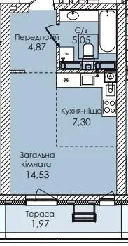 ЖК Atmosfera Premium — 33.7 м²