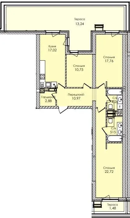 ЖК Atmosfera Premium — 106.2 м²