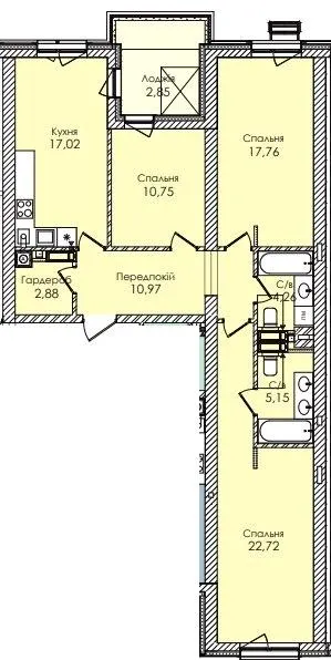 ЖК Atmosfera Premium — 94.4 м²
