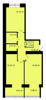 ЖК Автобіографія 5 — 71.2 м²