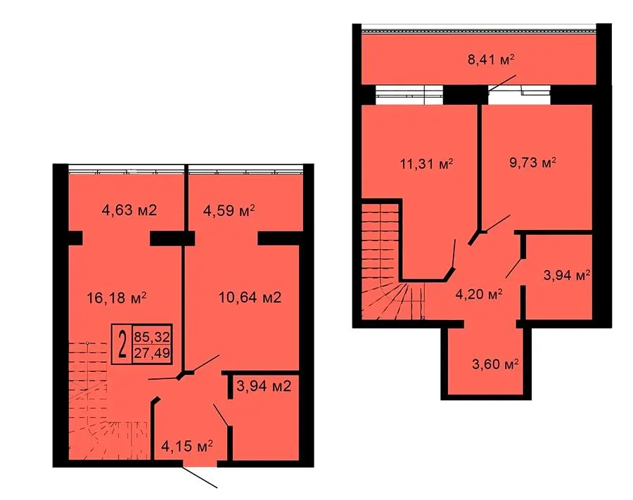 ЖК Автобіографія 5 — 85.3 м²