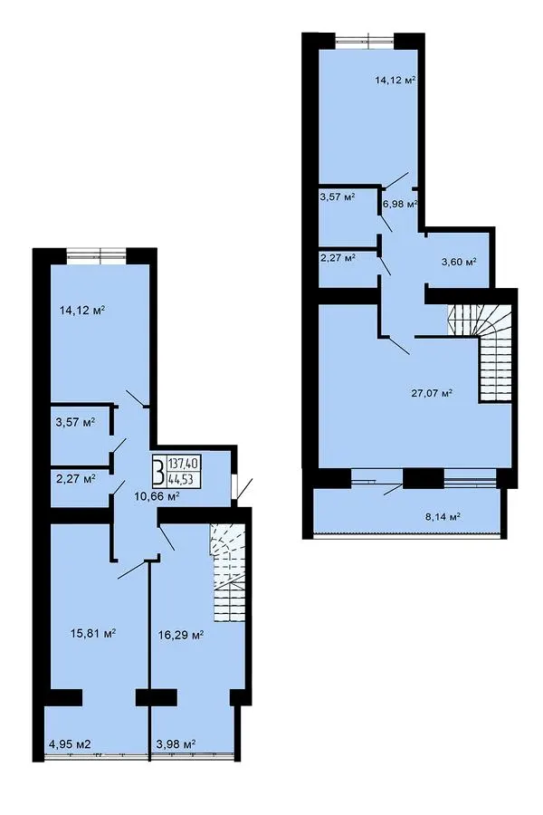 ЖК Автобіографія 5 — 137.4 м²