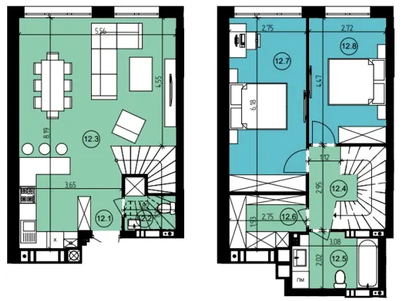 ЖК Парус Riverside — 88.9 м²