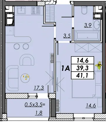 ЖК RealPark — 41.1 м²