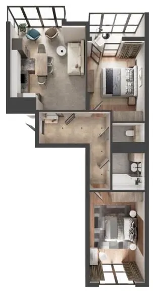 ЖК Вишневий Сад — 68.7 м²