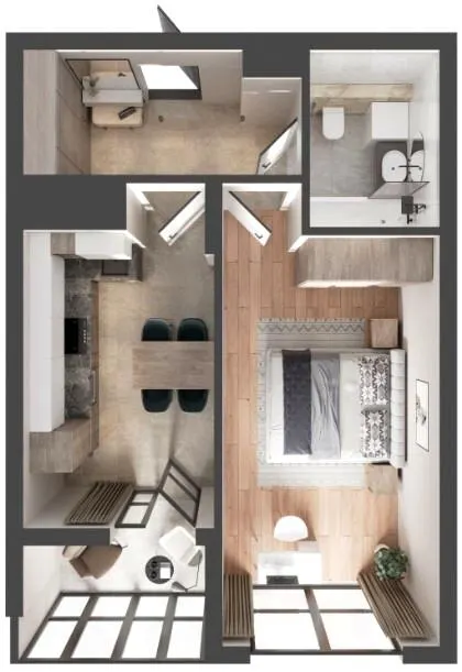 ЖК Вишневий Сад — 44.6 м²