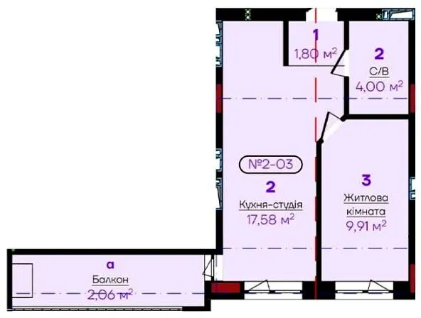 ЖК Flower Residence — 35.4 м²