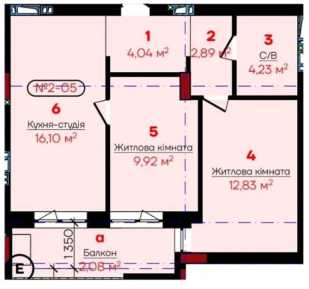 ЖК Flower Residence — 52.1 м²