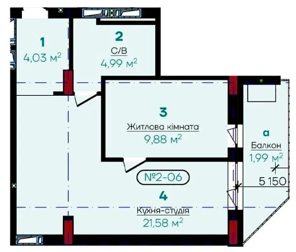ЖК Flower Residence — 42.5 м²