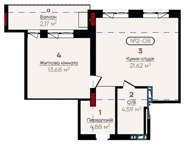 ЖК Flower Residence — 46.9 м²