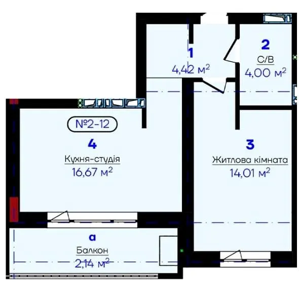 ЖК Flower Residence — 41.2 м²