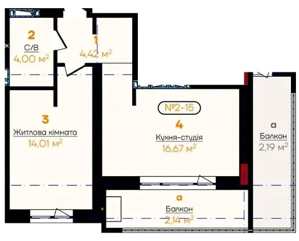 ЖК Flower Residence — 41.2 м²