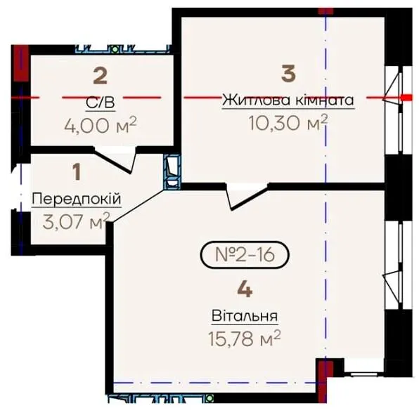 ЖК Flower Residence — 35.3 м²