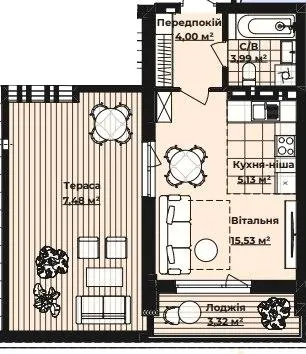 ЖК Royal Park — 39.5 м²
