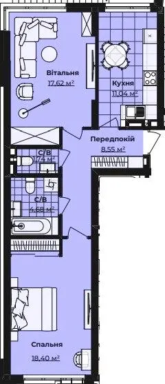 ЖК Royal Park — 62 м²