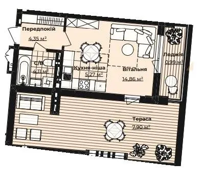 ЖК Royal Park — 37.5 м²