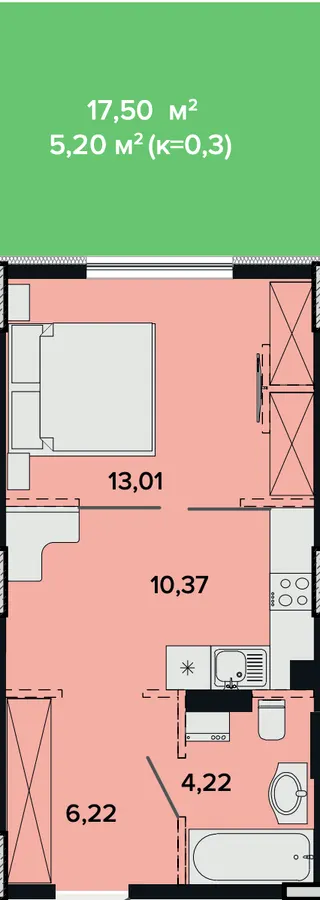 ЖК SOFIhome — 38 м²