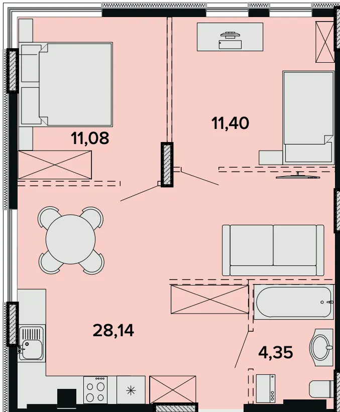 ЖК SOFIhome — 55 м²