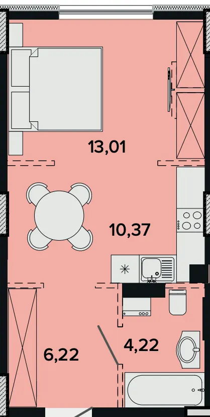 ЖК SOFIhome — 33.8 м²