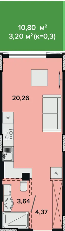 ЖК SOFIhome — 30.6 м²