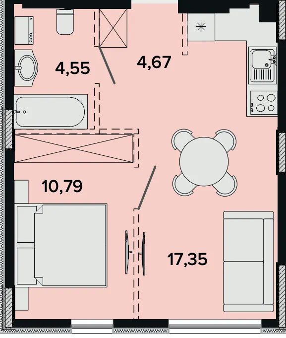 ЖК SOFIhome — 37.4 м²