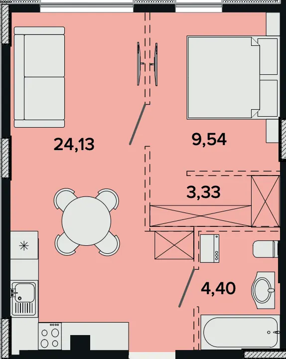 ЖК SOFIhome — 41.4 м²