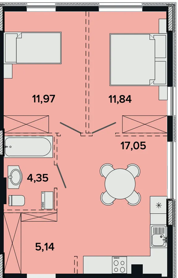 ЖК SOFIhome — 50.4 м²