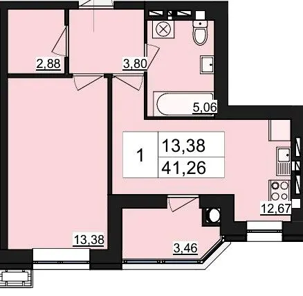 ЖК AURA — 41.3 м²