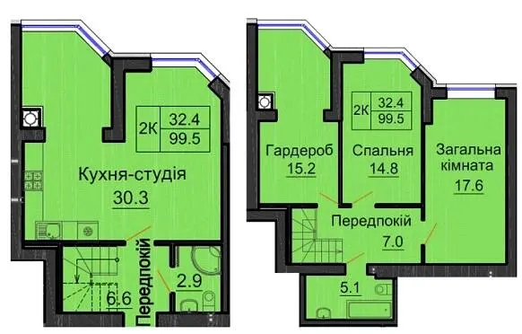 ЖК Софія Сіті — 99.5 м²