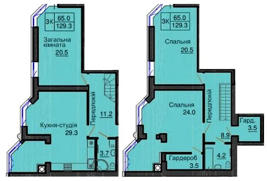 3-кімнатна квартира, 129 м², Софіївська Борщагівка — фото 1