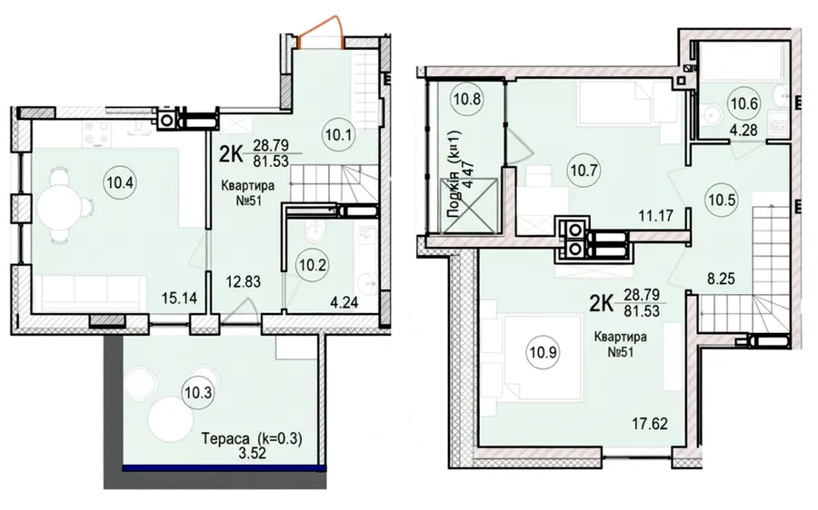 ЖК Riverside — 81.5 м²