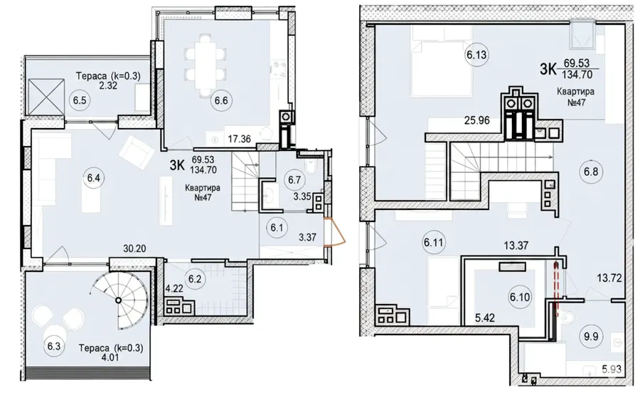 ЖК Riverside — 130 м²